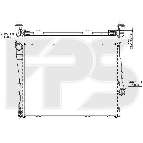 Радіатор охолодження AS08123062 на BMW 3 (E46) 1998-2001