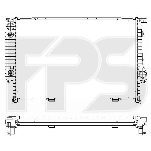 Радиатор охлаждения AS08123075 на BMW 5 (E34) 1988-1997