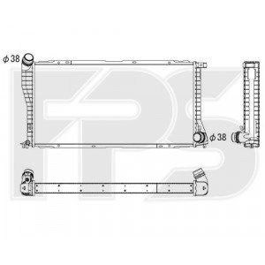 Радиатор охлаждения AS08123096 на BMW 7 (E38) 1994-2002
