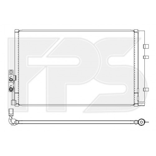 Конденсатор кондиционера AS08142090 на BMW X3 (F25) 2010-2014