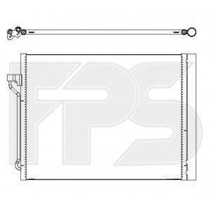 Кондесатор кондиционера AS08123139 на BMW 7 (F01) 2008-2015