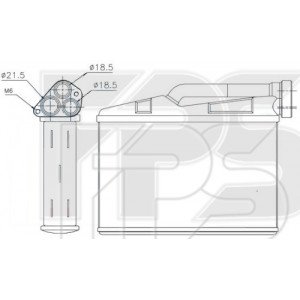 Радиатор печки AS08123148 на BMW 5 (E39) 1995-2003