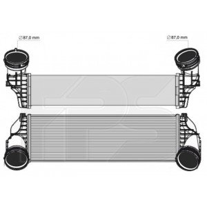 Радіатор наддуву AS08123173 на BMW X5 (F15) 2014-2018