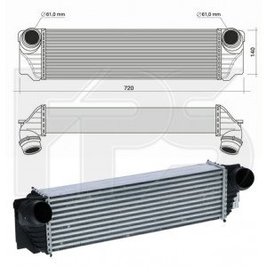 Радиатор наддува AS08141939 на BMW 5 GT (F07) 2009-2017