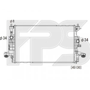 Радіатор охолодження AS08123452 на CHEVROLET VOLT 2016-2019