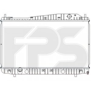 Радіатор охолодження AS08123465 на CHEVROLET EVANDA 2003-2006