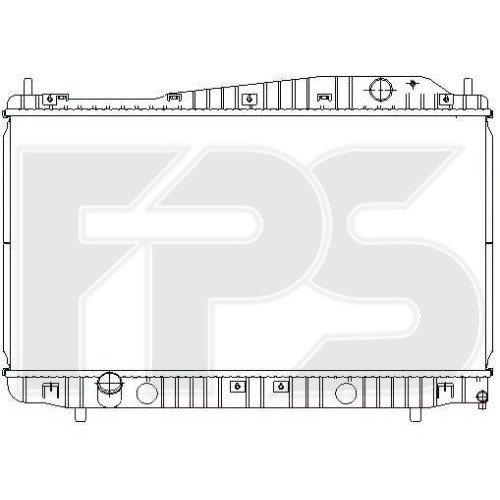 Радіатор охолодження AS08123465 на CHEVROLET EVANDA 2003-2006