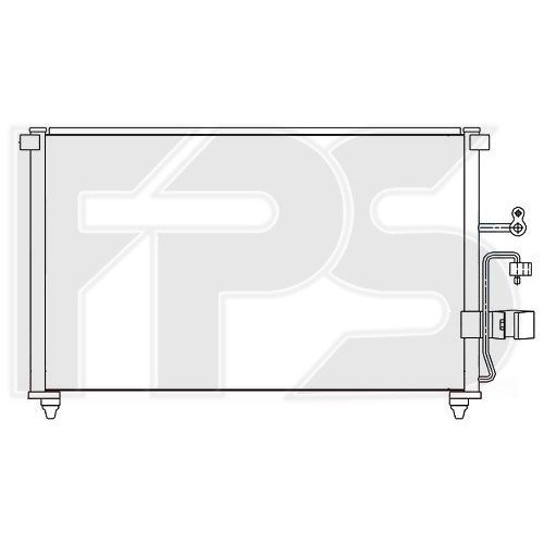 Кондесатор кондиционера AS08123470 на CHEVROLET EVANDA 2003-2006