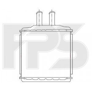 Радиатор печки AS08099242 на CHEVROLET NUBIRA 2003-2013