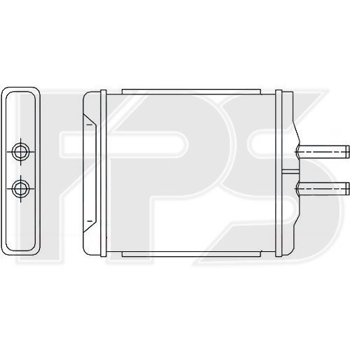 Радіатор печі AS08123475 на CHEVROLET EVANDA 2003-2006