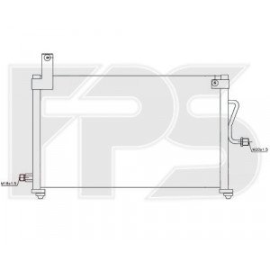 Кондесатор кондиціонера AS08087349 на DAEWOO MATIZ (M150) 2001-2014