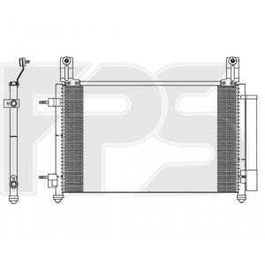 Кондесатор кондиціонера AS08123751 на CHEVROLET SPARK (M300) 2010-2015