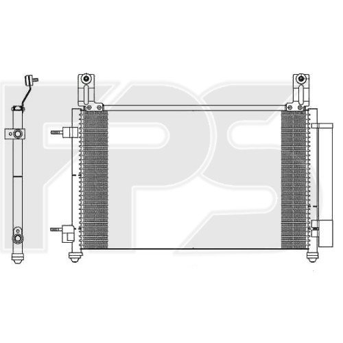 Кондесатор кондиционера AS08123751 на CHEVROLET SPARK (M300) 2010-2015