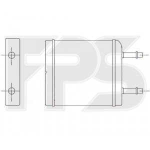 Радіатор печі AS08096855 на CHEVROLET SPARK (M300) 2010-2015
