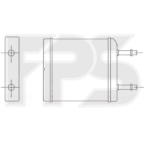 Радіатор печі AS08096855 на CHEVROLET SPARK (M300) 2010-2015