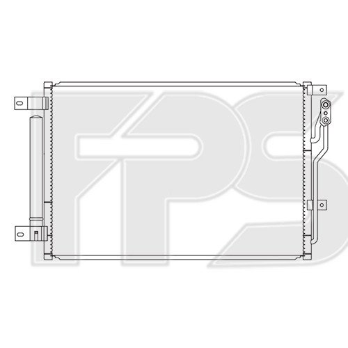 Кондесатор кондиціонера AS08123849 на DODGE DART 2012-2016