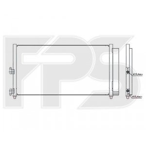 Кондесатор кондиционера AS08092428 на FIAT DOBLO 2005-2009