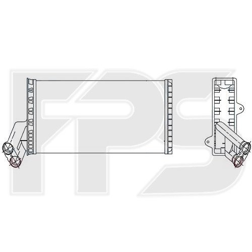 Радиатор печки AS08086944 на CITROEN JUMPY 2003-2006