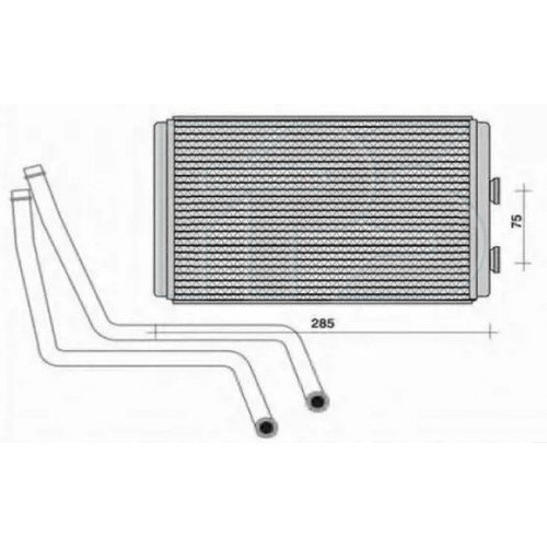 Радиатор печки AS08124169 на CITROEN JUMPY 2007-2015