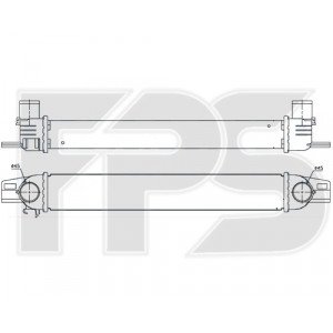 Радіатор наддуву AS08124170 на CITROEN NEMO 2008-2017