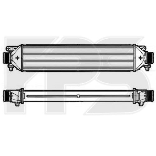 Радіатор наддуву AS08143047 на FIAT BRAVO 2007-2016