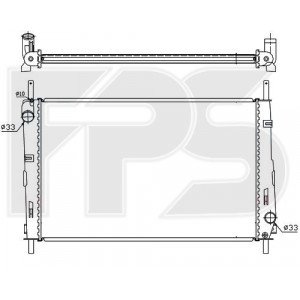 Радіатор охолодження AS08124712 на FORD MONDEO 2004-2007