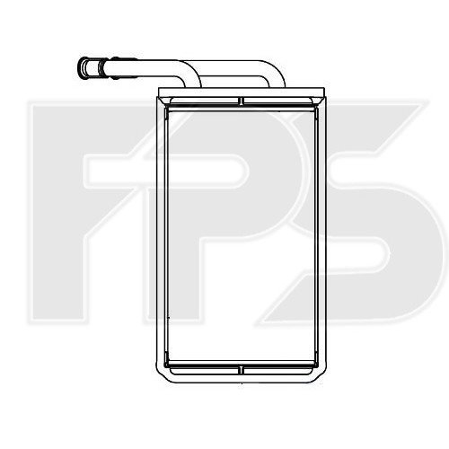 Радіатор печі AS08124795 на FORD TRANSIT 1995-2000