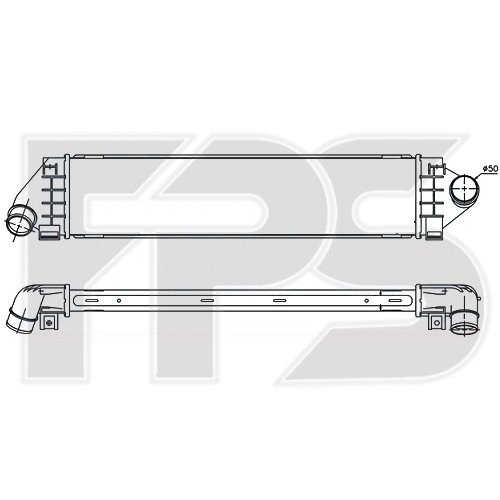 Радиатор наддува AS08143418 на FORD S-MAX 2006-2014