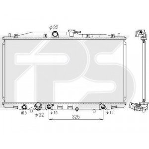 Радіатор охолодження AS08125154 на HONDA ACCORD 7 2003-2008
