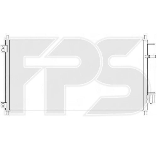 Кондесатор кондиционера AS08125195 на HONDA ACCORD 8 USA 2008-2012