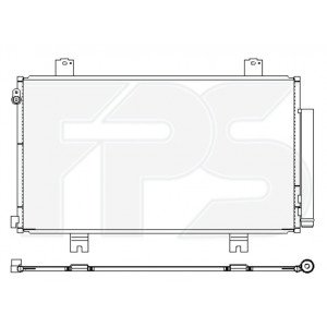 Конденсатор кондиціонера AS08143653 на HONDA CRV 2022-