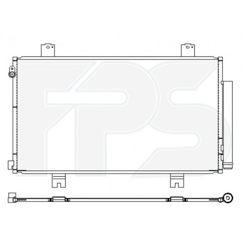 Конденсатор кондиціонера AS08143653 на HONDA CRV 2022-