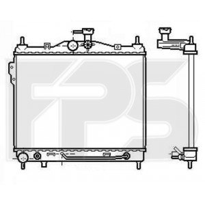 Радиатор охлаждения AS08125847 на HYUNDAI GETZ 2002-2005