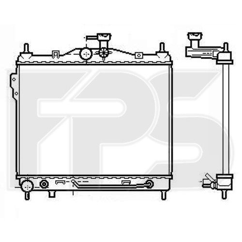 Радиатор охлаждения AS08125847 на HYUNDAI GETZ 2002-2005