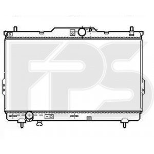 Радиатор охлаждения AS08125862 на HYUNDAI SANTA FE I 2001-2006