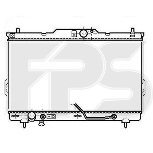 Радіатор охолодження AS08125864 на HYUNDAI SANTA FE I 2001-2006