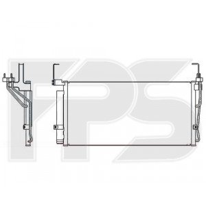 Кондесатор кондиционера AS08125889 на HYUNDAI SANTA FE I 2001-2006