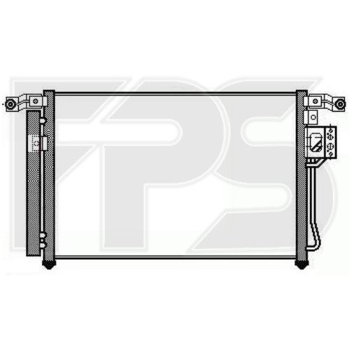 Кондесатор кондиционера AS08125904 на HYUNDAI SANTA FE II 2006-2009