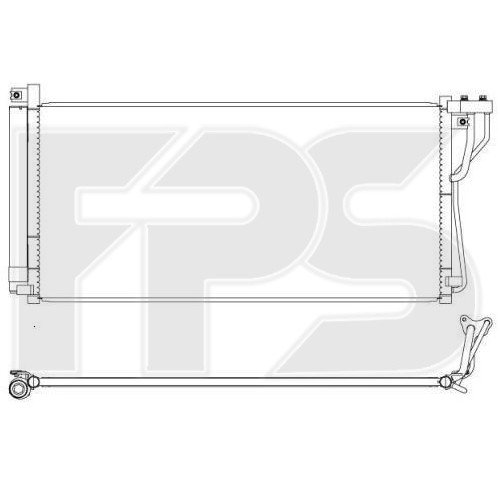 Кондесатор кондиціонера AS08125905 на HYUNDAI SONATA (NF) 2008-2010