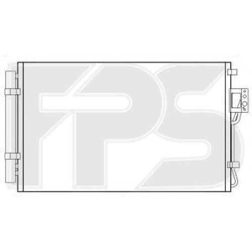 Кондесатор кондиціонера AS08125906 на KIA SORENTO 2010-2013