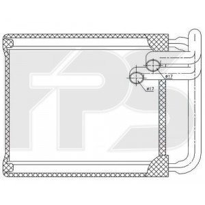 Радиатор печки AS08125916 на HYUNDAI i30 2007-2012