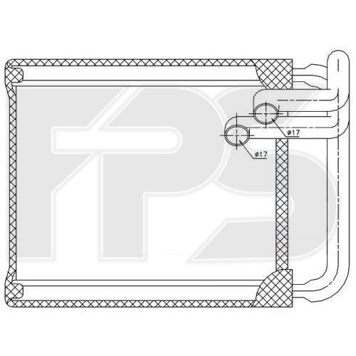 Радиатор печки AS08125916 на HYUNDAI i30 2007-2012