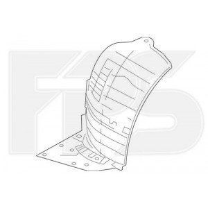 Підкрилок пластиковий AS08125967 на INFINITI Q50 2014-