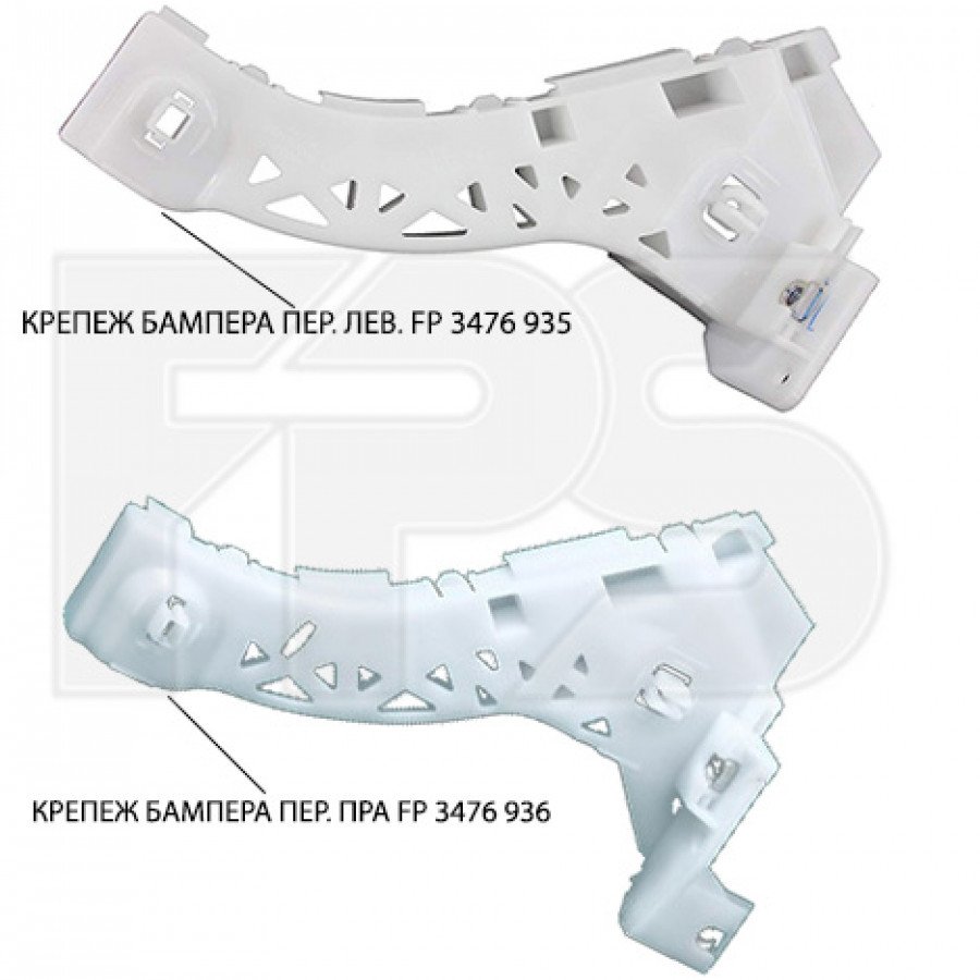 Крепление бампера AS08126038 на MAZDA 3 (BK) 2004-2009