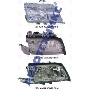 Фара передняя AS08126103 на MERCEDES 202 (C-CLASS) 1993-2000