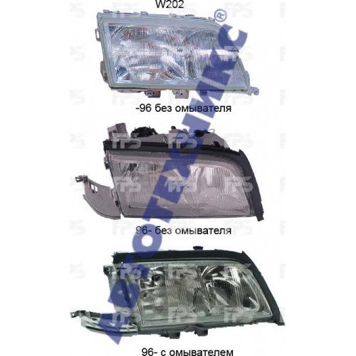 Фара противотуманная AS08126095 на MERCEDES 202 (C-CLASS) 1993-2000