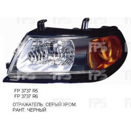Фара передняя AS08126307 на MITSUBISHI PAJERO SPORT I 2000-2008