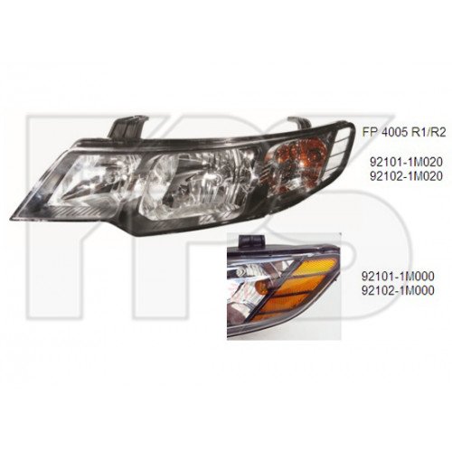 Передня фара AS08126547 на KIA CERATO 2009-2012