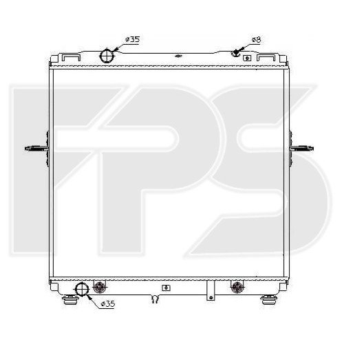 Радиатор охлаждения AS08126863 на KIA SORENTO 2002-2006