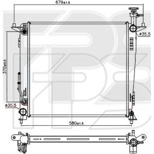 Радиатор охлаждения AS08126870 на KIA SORENTO 2015-2018